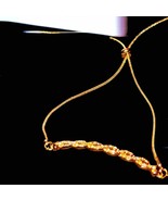 Gorgeous Avon gold and rhinestone bolo necklace - £16.30 GBP
