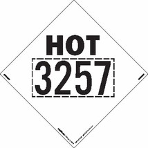 Hot 3257 Marking Placard, 273 Mm X 273 Mm, Rigid Vinyl, Pack Of 25, Labe... - £48.58 GBP