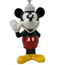 Mickey Mouse Soap Dispenser Vintage Ceramic 1990&#39;s Disney 8&quot; - £26.97 GBP