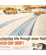 1959 GoodYear Suburbanite Snow Tires Advertisement Automobilia Snowplow ... - $29.99