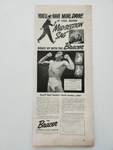 Bower &amp; Black Bracer Man Suit Dejected Bare Chested Happy 1940 Vintage P... - €8,65 EUR