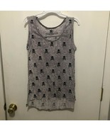 Soulcycle Skull Tank Top High Low Hem Women&#39;s SZ XS Soul Cycle - $13.85