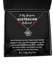 Necklace Present For Australian Girlfriend - Jewelry Crown Pendant Valentines  - £39.58 GBP