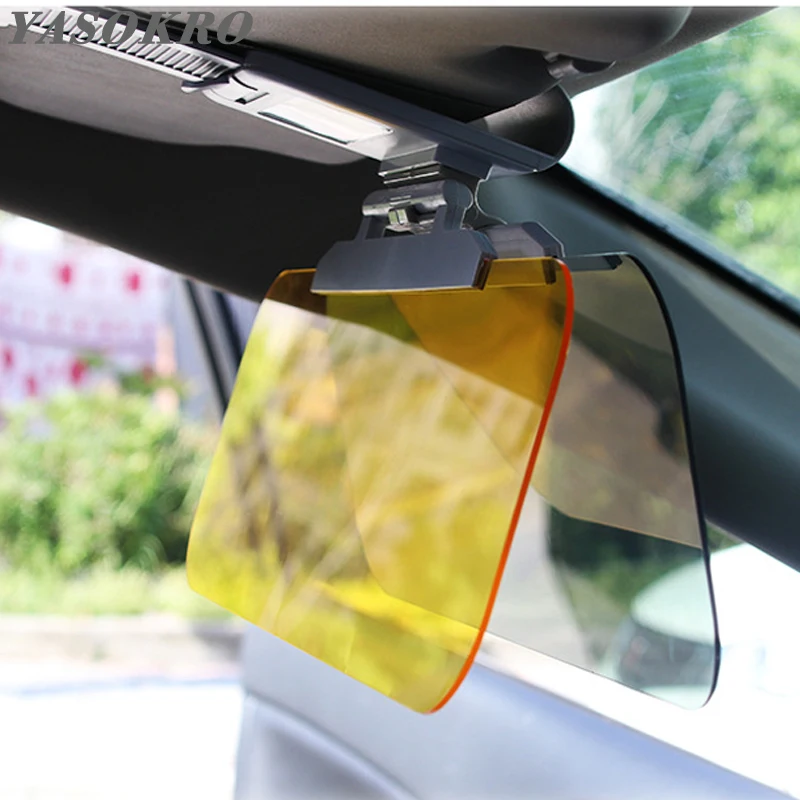 Car Sun Visor Anti-dazzle Goggles Sunshade Day and Night Clip-on Driving Vehicle - £11.26 GBP