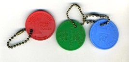 3 Westward Ho Casino Free Play Tokens / Key Chains Las vegas Nevada  - $13.86