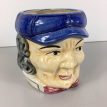 Handpainted Vintage Toby Mug Character Jug Florart China Man Blue Cap Ha... - $9.89
