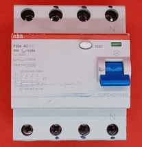 Abb 2CSF204001R1250 F204 Ac Residual Current Circuit Breaker 4 Pole 25A (263-1) - $29.99