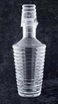 Orrefors Ribbed Crystal Decanter Nice Condition 10.5&quot; Tall Etched - $374.21