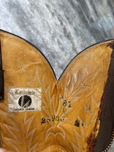 Laramie Hand Made cowboy boots in  brown Exotic leather  image 11