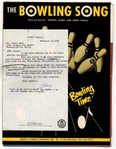 *Songwriter Harry Tobias Hand-Signed Letter To Movie Producer Jerry Wald + Music - £59.94 GBP