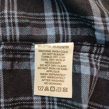 Canyon Club Shirt Mens Black & Blue Long Sleeve Button Up Comfort Shirt Size M image 4