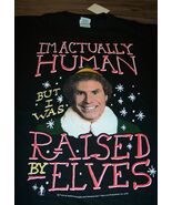 ELF WILL FARREL HUMAN RAISED BY ELVES T-Shirt MENS XL Christmas NEW w/ TAG - $365.33 MXN