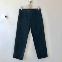 29 - Helmut Lang Black Contrast Stitch Straight Leg Womens Jeans 1217RM - $55.00