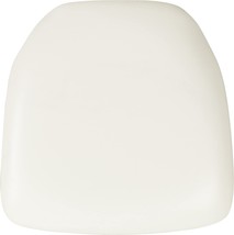 Chiavari Chair Cushion In Hard White Vinyl By Flash Furniture. - £25.52 GBP