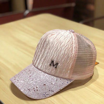 Mesh Cap Lace Sequin Cap Hat Women&#39;s All-Match Baseball Cap Sunshade Hat - £9.48 GBP