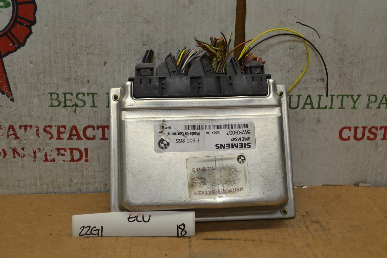 2000 BMW 528i Engine Control Unit ECU 7500255 Module 18-22G1 - $37.23