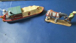 Department 56 Abington Canal Boat 7&quot; Showroom Model Not Used Original Box - £35.69 GBP