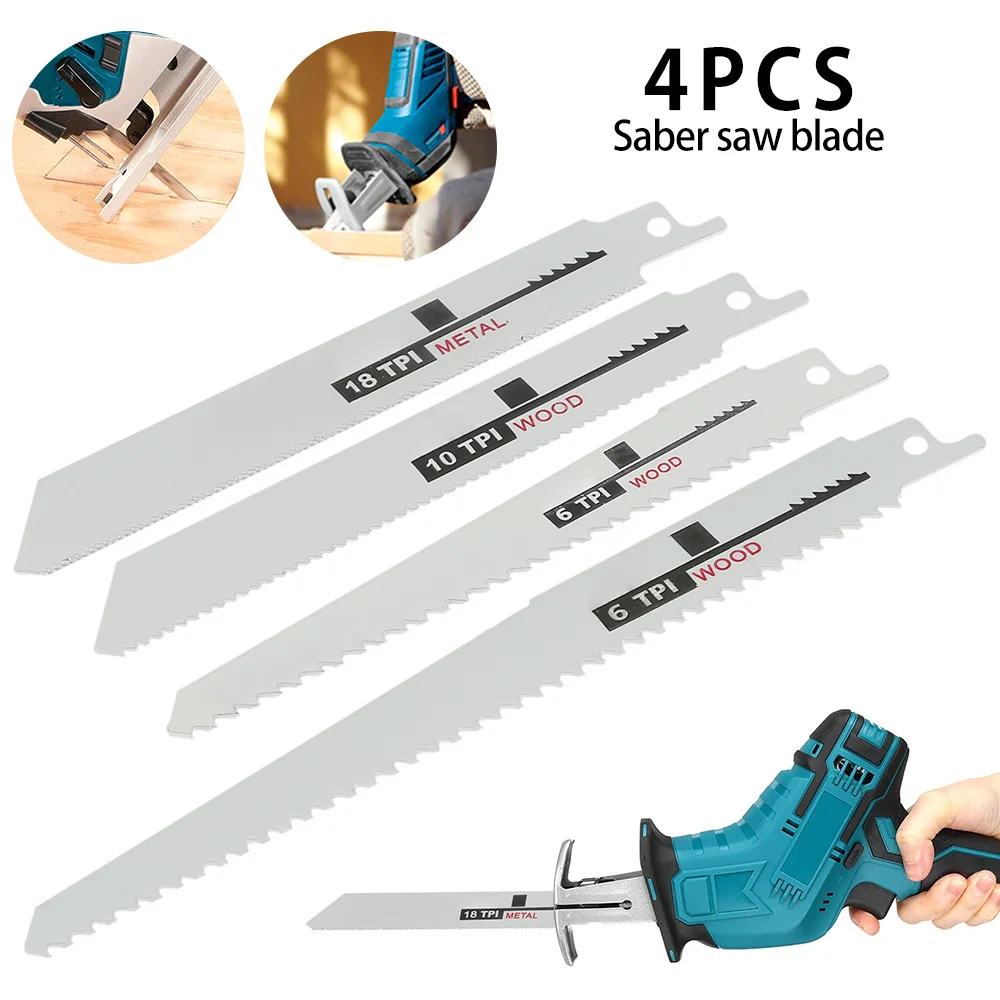 4 Pcs Jig Saw Blades Reciprocating Saw Blade Hand Saw Saber Saw Blade fo... - $3,994.35 MXN