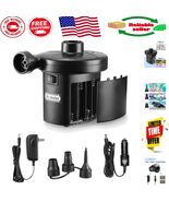 All-in-One Electric Air Pump with Battery, AC &amp; DC Options for Inflatables - $719.88 MXN