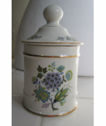 Vtg OLD FOLEY James Kent 6&quot; Lidded Canister Apothcary Jar Staffordshire ... - $14.85