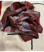 Traditional Moroccan hand loomed sabra cactus silk and chenille throw bl... - $157.90 CAD