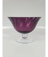 LSA International Purple Twisted Glass Bowl NEW(other) Mouthblown ~ Poland - £44.13 GBP
