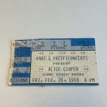 ALICE COOPER MOTORHEAD FASTER PUSSYCAT 2/26/1988 LONG BEACH CONCERT TICK... - $15.00