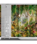 72x72 Inch Forest Shower Curtain with Hooks - $57.41