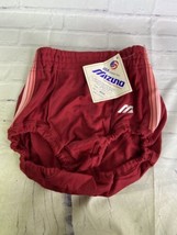 VTG Mizuno Volleyball Shorts Briefs DEADSTOCK Dark Red Womens Medium Mad... - £27.75 GBP