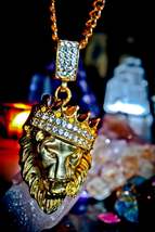 Haunted King SOLOMON Lion Djinn Amulet Pendant Occult Magic Necklace of ... - $89.00
