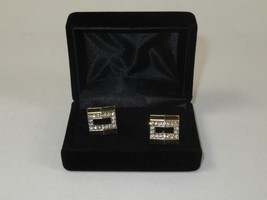 Men J.Valintin Cufflinks by Vitorofolo for French Cuff Shirt V39-62 Gold Diamond image 5