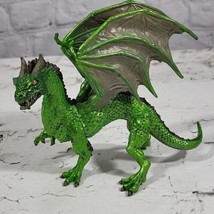 Forest Dragon 2010 Safari Fantasy Figure Collectible Green Mythical Beast  - $14.84