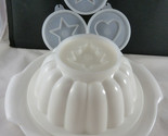 Vintage Tupperware Jel-N-Serve Jello Mold #616 White with Base and 4 Ins... - $10.88