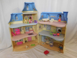 Fisher Price Loving Family Sweet Sounds Victorian Mansion Dollhouse Blue... - $71.31