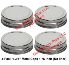 4-Pack 1-3/4&quot; Steel Cap Replacement Gallon Oil Can Gas Eagle 1.75 inch M... - €4,04 EUR