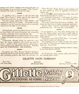 Gillette Shaving Razor Blades New Process 1908 Advertisement Hygiene DWNN25 - $27.40 CAD