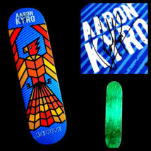Aaron Kyro Signed ReVive Phoenix Skateboard Autograph 8.25&quot; Pro Model Deck - £101.78 GBP