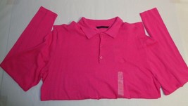 SEAN JOHN Size XXL 2XL RESORT Pink Cotton Rugby Shirt New Mens Clothing - £53.35 GBP