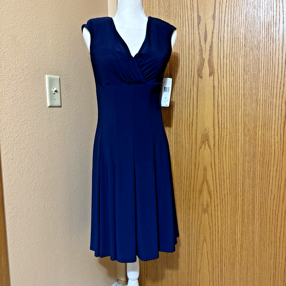 Lauren Ralph Lauren Dress Ladies Sz. 4 NWT Deep Sapphire - $34.50