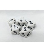 Lot Of (5) Koplow Games White D10 Fraction Dice - $202.13 MXN