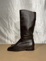 Vtg St. John’s Bay Brown Leather Knee High Boots Women’s Size 7.5 M - £31.32 GBP