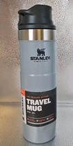 Stanley Classic Ser Trigger Action Travel Mug 16oz GRAY Stainless Steel *DENT - £17.57 GBP