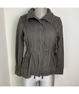 Anthro Hei Hei Ravenna Lattice Anorak Utility jacket coat Size S lace de... - $28.76