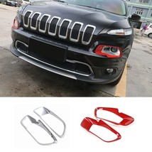 MOPAI ABS  Front Headlight Lamp Eyebrow Decoration Cover Trim Exterior Stickers  - £70.66 GBP