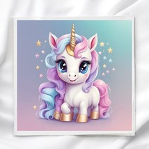 Unicorn Fabric Square 8x8 &quot; Quilt Block Panel Sewing Quilting Crafting - £3.54 GBP
