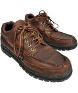 Justin Boots men&#39;s Camp Moc Brown Leather Lace-up Oxford Shoes 994 size 10M - €31,25 EUR