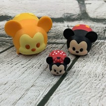 Disney Tsum Tsum Vinyl Figures Lot Mickey Minnie Stacking Set - £5.90 GBP