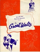 Great Waltz Program &amp; Souvenir Program Louisville Kentucky 1952 Iroquois  - £19.51 GBP