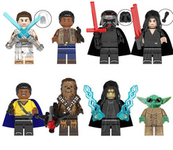 1pcs/set Star Wars Characters Collection Chewbacca Palpatine Yoda Kylo Ren Figs - £2.14 GBP