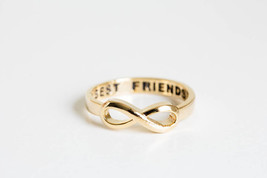 [Jewelry] 2pcs Best Friend Forever Lucky 8 Ring for Two Best Friends - US 6.5 - £12.77 GBP